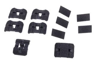 Half-slot M-LOK rail covers, black.